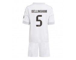 Real Madrid Jude Bellingham #5 Hemmaställ Barn 2025-26 Kortärmad (+ Korta byxor)